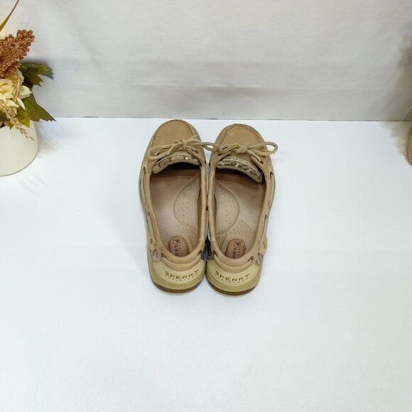 Sperry Top-Sider Angelfish 5.5M Boat Shoes Loafers Leather Upper Leopard Print - Picture 7 of 10